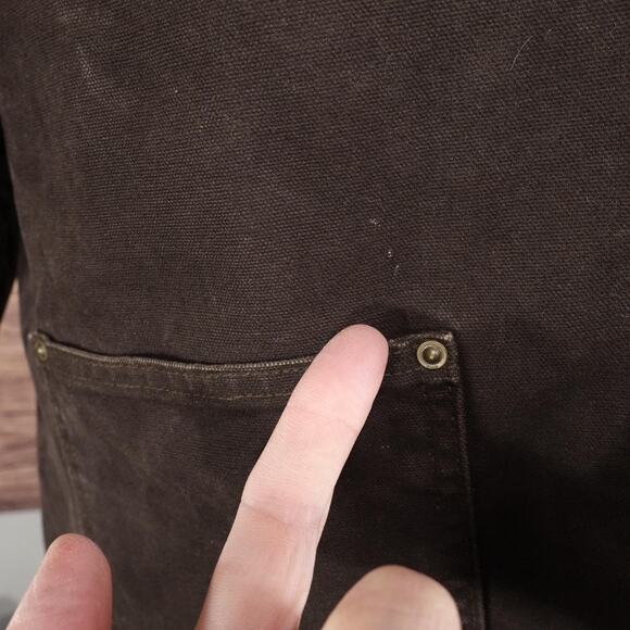 Carhartt Coat Mens 3XL Dark Brown Chore Blanket Lined Corduroy Collar C02 DKB - Picture 5 of 12